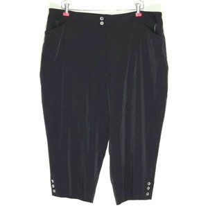 Cato Wide Leg Capri Pants High Rise